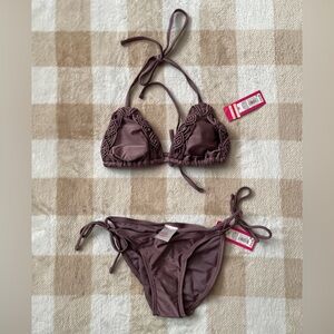 Shiny Purple Bikini Set Brand New With Tags